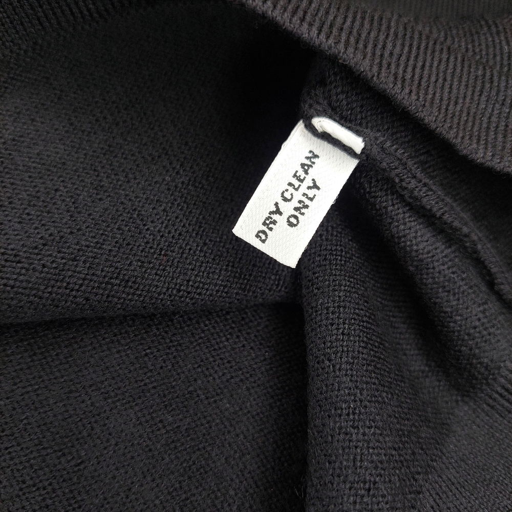 Deadstock Saks Off Fifth Thalian Merino Wool Knit Quiet Luxury Minimalist Basic - Picture 9 of 10